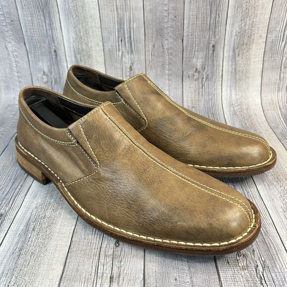 COLE HAAN Slip On Loafers - BROWN Men’s Size 9.5 M - C10323 - DRYDEN - Picture 1 of 11